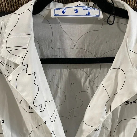 Off White Puzzle Dress White Women’s - Picture 9 of 12